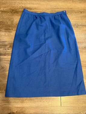 Pendleton Vintage Blue Wool Skirt Size M